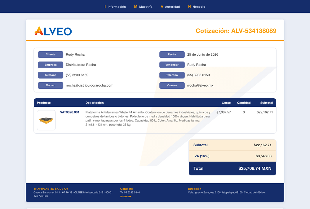 Cotización IMÁN interactiva — link para el cliente